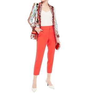 Alice+Olivia Stacey Slim Pant/Trouser in Bright Poppy